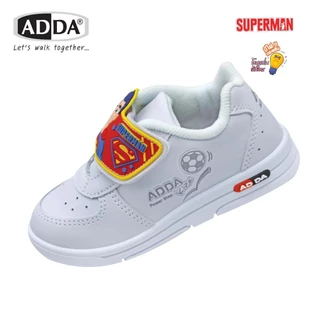 รองเท้านักเรียน ADDA รุ่น 41A25 และ 41N25 Superman ลิขสิทธิ์แท้สำหรับเด็กชาย มีไฟกระพริบ เบอร์ 25-35