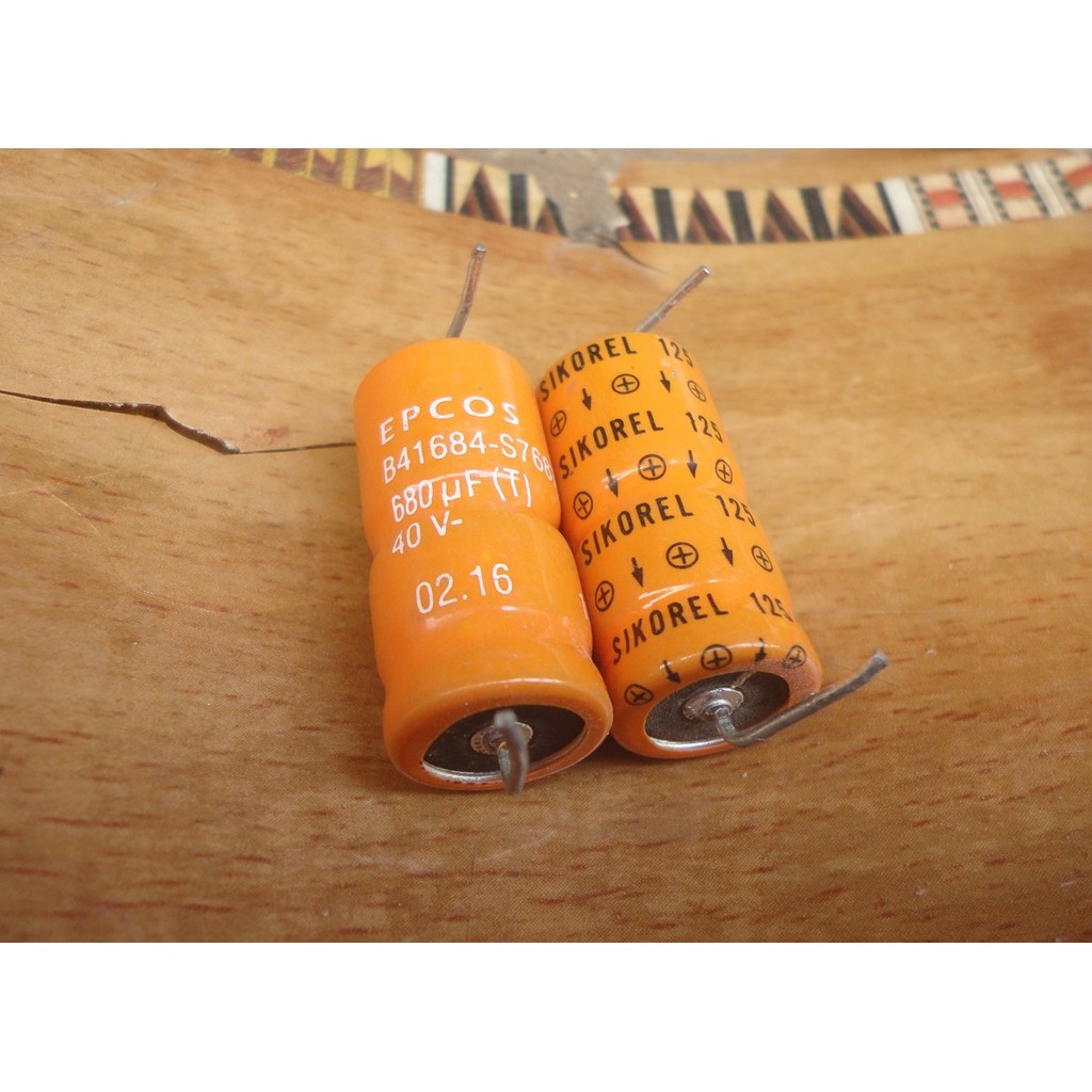 Disassembly EPCOS Siemens 40V680UF Fever Axial Capacitor 15X30 อุณหภูมิสูง 125 องศา