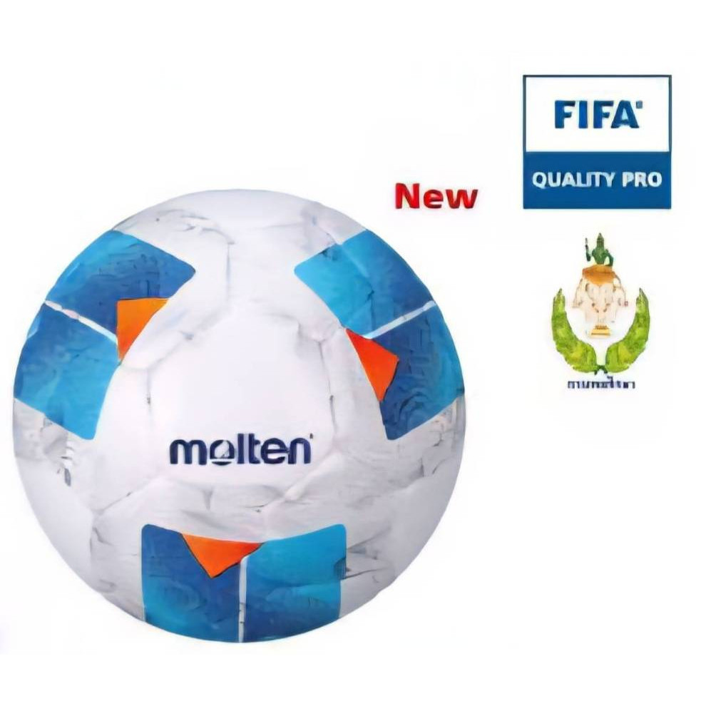 **แถมเข็มและตาข่ายใส่บอล* Molten ลูกฟุตซอล  F9N3555 หนังพียู (PU) ผลิตด้วยเทคโนโลยีอัดกาวและเย็บเข้า
