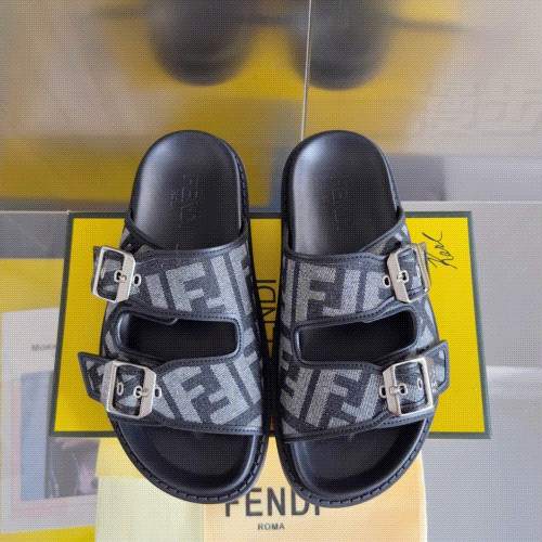 Fendi Fendi 25 รองเท้าแตะจับคู่สีล่าสุดรู้สึก Presbyopic FF รองเท้าแตะรองเท้าแตะ Fendi รองเท้า Fendi