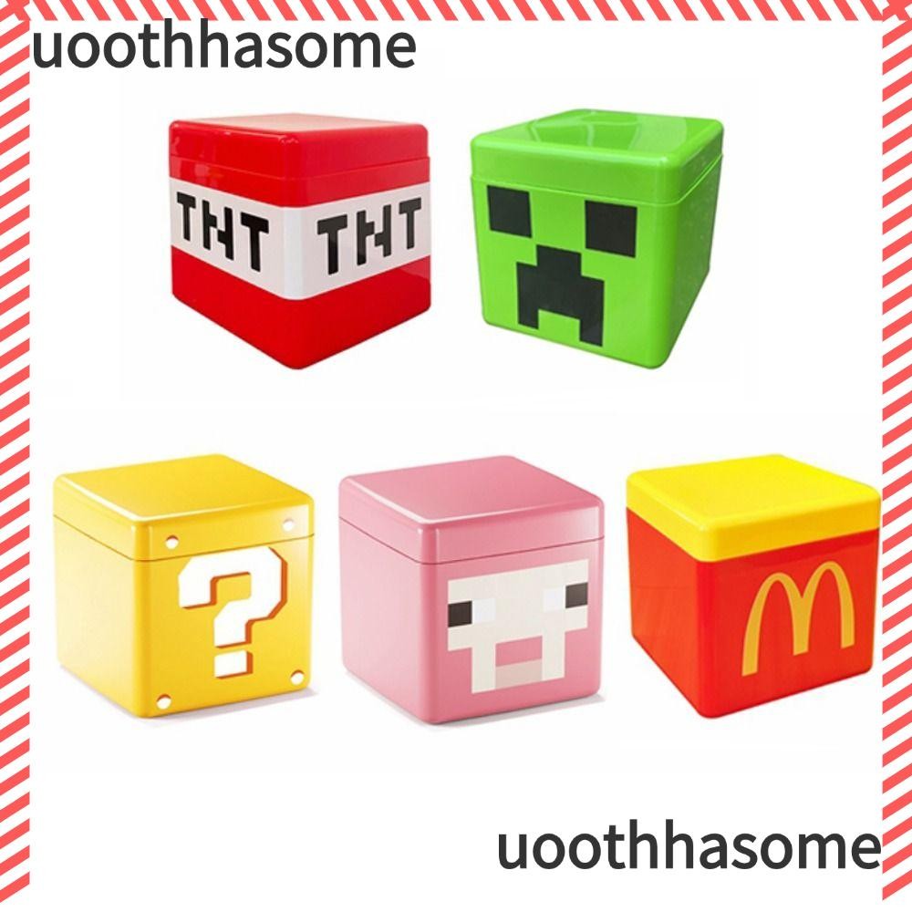 UOTHHASOME กล่องเก็บบล็อก, สินค้าอเนกประสงค์ประกอบของเล่นออแกไนเซอร์, แบบพกพา My Magnetic World พลาสติกแม่เหล็กบล็อกเก็บ