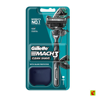 ยิลเลตต์ มัคทรี คลีน เชฟว์ ชุดมีดโกนหนวดสำหรับผู้ชาย 1 ด้าม …