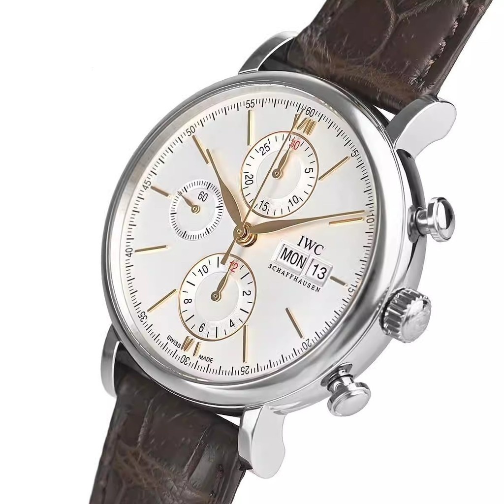 Iwc สไตล์โบราณที่สอง/IWC Botao Fino Series นาฬิกาสแตนเลสนาฬิกาผู้ชาย IW391031นาฬิกาข้อมือ