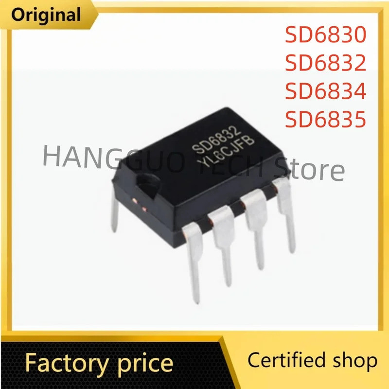 5pcs SD6834 SD6834 SD6835 SD6832 SD6830 SD6864 SDC606 SDC603 DIP-8 ชิป ic