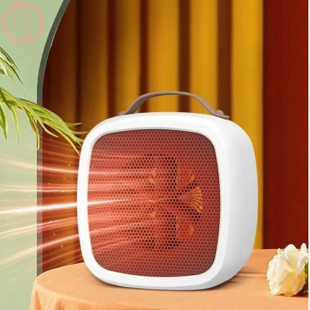 เครื่องทําความร้อนไฟฟ้า MIOSHOP แบบพกพา 500W Desktop Warm Air Heater, Mini Low Noise Lightweight พัด