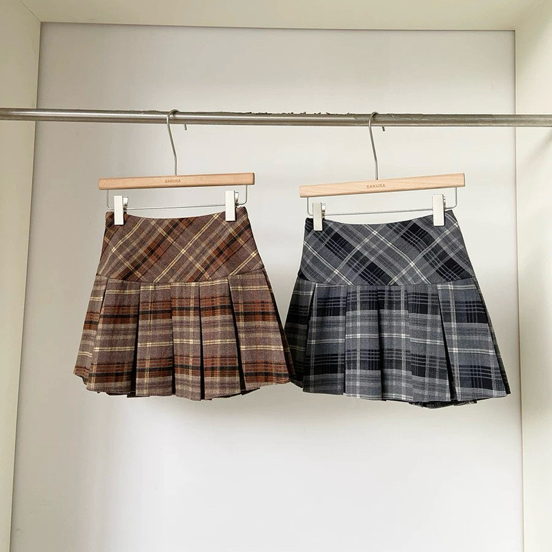 กระโปรงเอวสูง A-line ป้องกันแสงสะท้อน สไตล์ใหม่สำหรับทุกการแข่งขัน