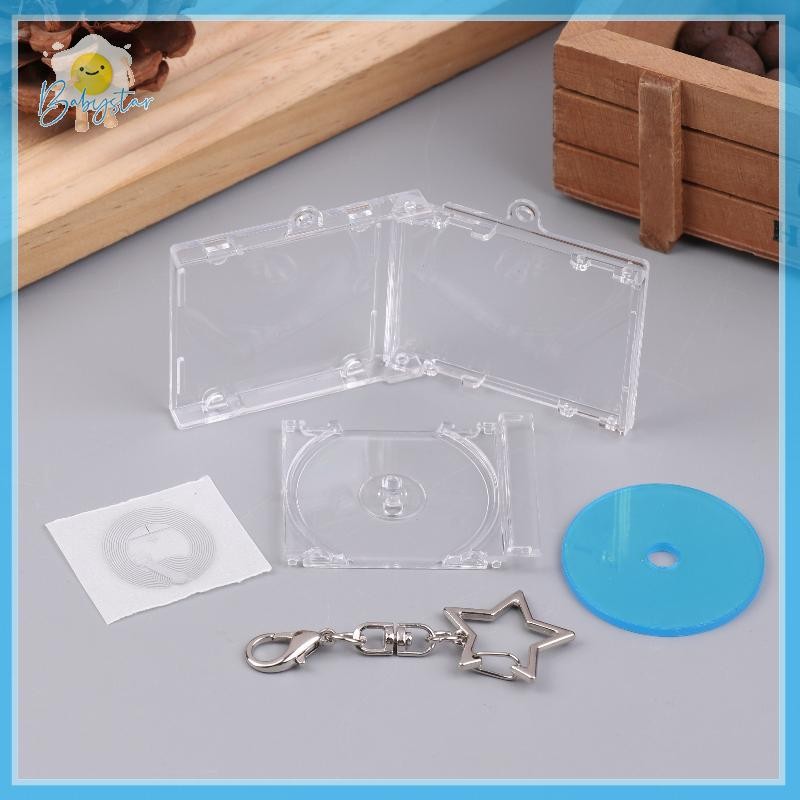 [Inthehot-t] 1 ชุด Mini NFC Functional CD Disc Player Shape Case Key Chain Peripheral อัลบั้มที่ระลึ