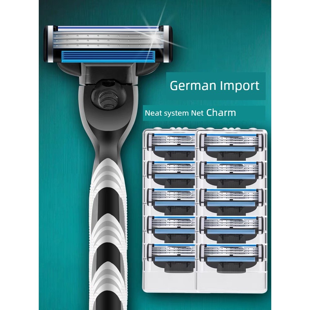 มีดโกนหนวด มีดโกน เหมาะสําหรับ Gillette Shaving 3 Razor Manual Razor Blade Mens Care Shaving Razor ข