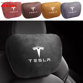 Tesla หมอนรองคอสําหรับรถยนต์ พนักพิงศีรษะรถยนต์ รถที่นั่ง หม…
