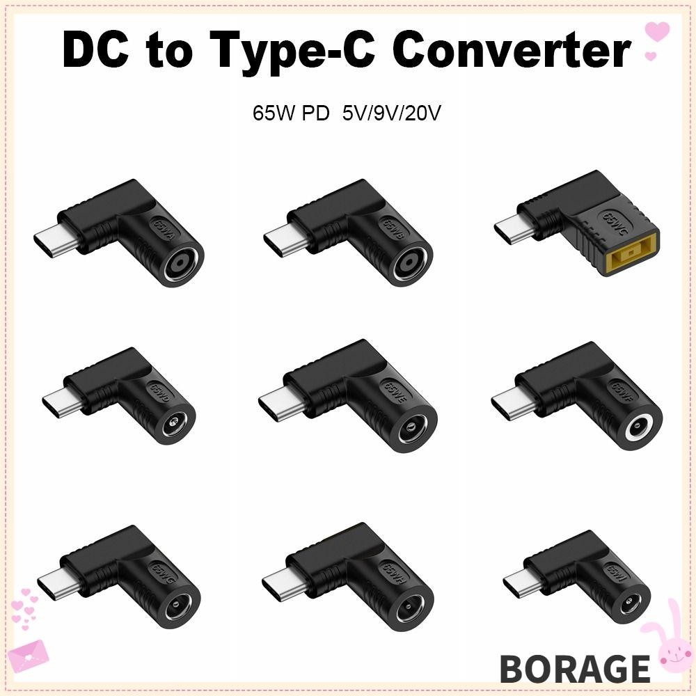 BORAG DC to Type C Converter Professional ทนทาน 5v 9v 12v PD 65W สําหรับ //