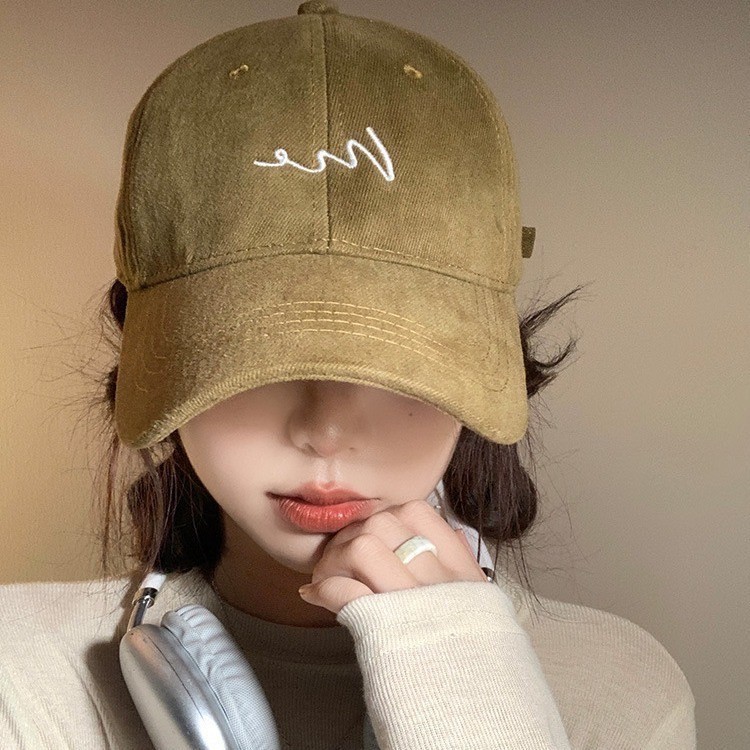 HAT37🧢หมวกเบสบอล ปักลาย สไตล์เกาหลี ผู้หญิง💕 ป้องกันแสงแดด ปีกหมวกกว้างทรงลึก พร้อมส่งจากไทย - รูปที่ 7