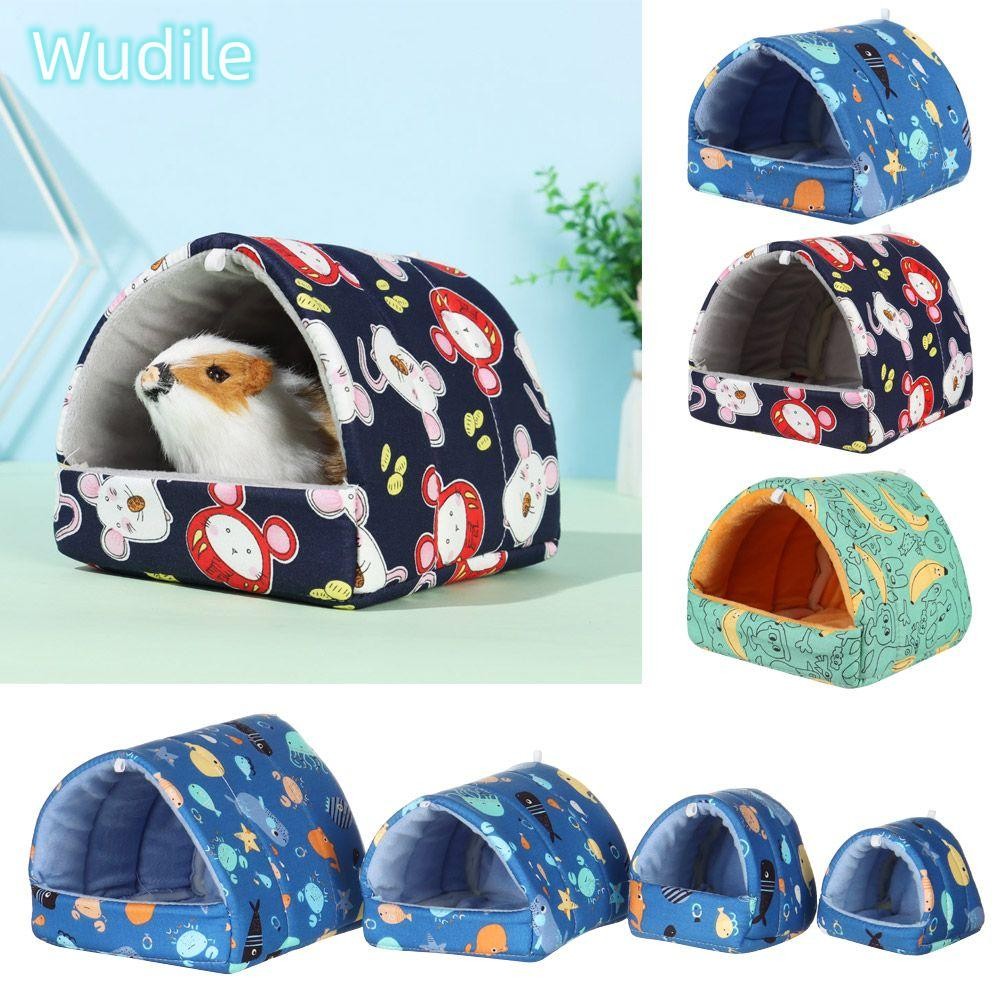 WUDILE Hamster House Fashion Mini Cage Winter Rabbit Squirrel Warm Mat