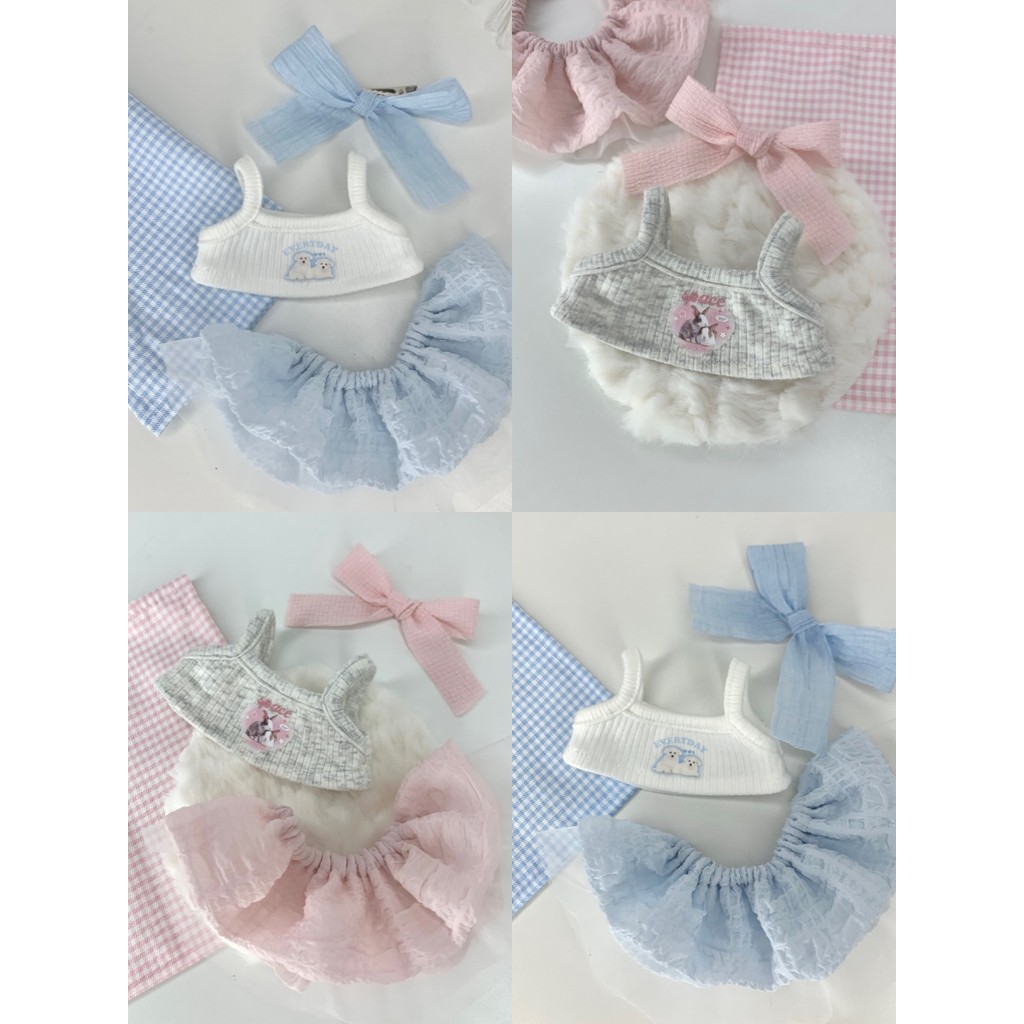 ตุ๊กตาฝ้าย 20cm ชุดตุ๊กตา 20cm ชุดตุ๊กตาbjd1/6 ชุดตุ๊กตา bao ao ชุดตุ๊กตา 15cm Mango Susu สินค้าใหม่