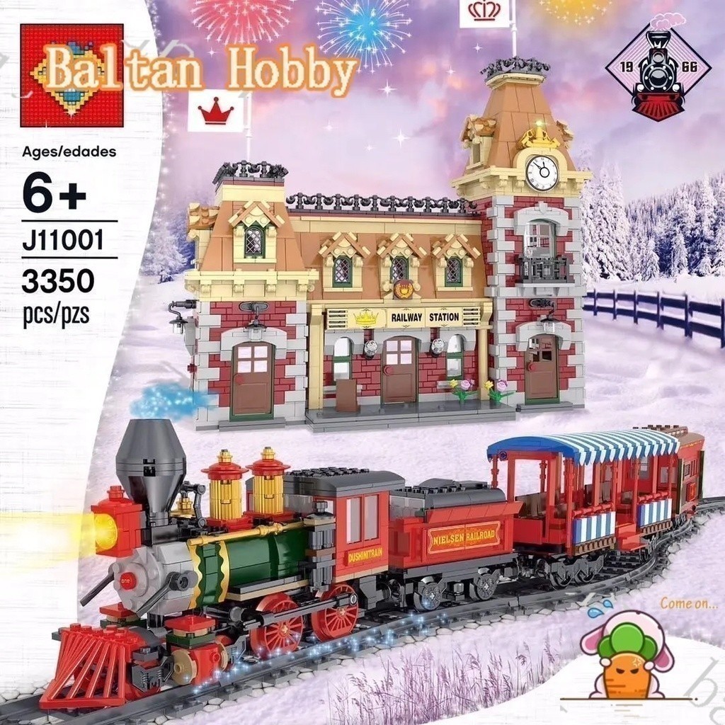 Baltan ของเล่น BT1 เข้ากันได้กับ /Other/Disney Train and Station/71044/1142/J11001/31001/บล็อกตัวต่อ