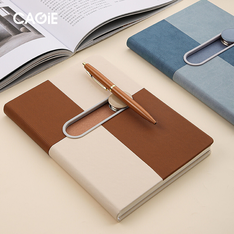 Kajie a5HighQuality Magnetic Notebook Stylish Journal Diary Hand Account Book ของขวัญพรีเมี่ยม NQO4