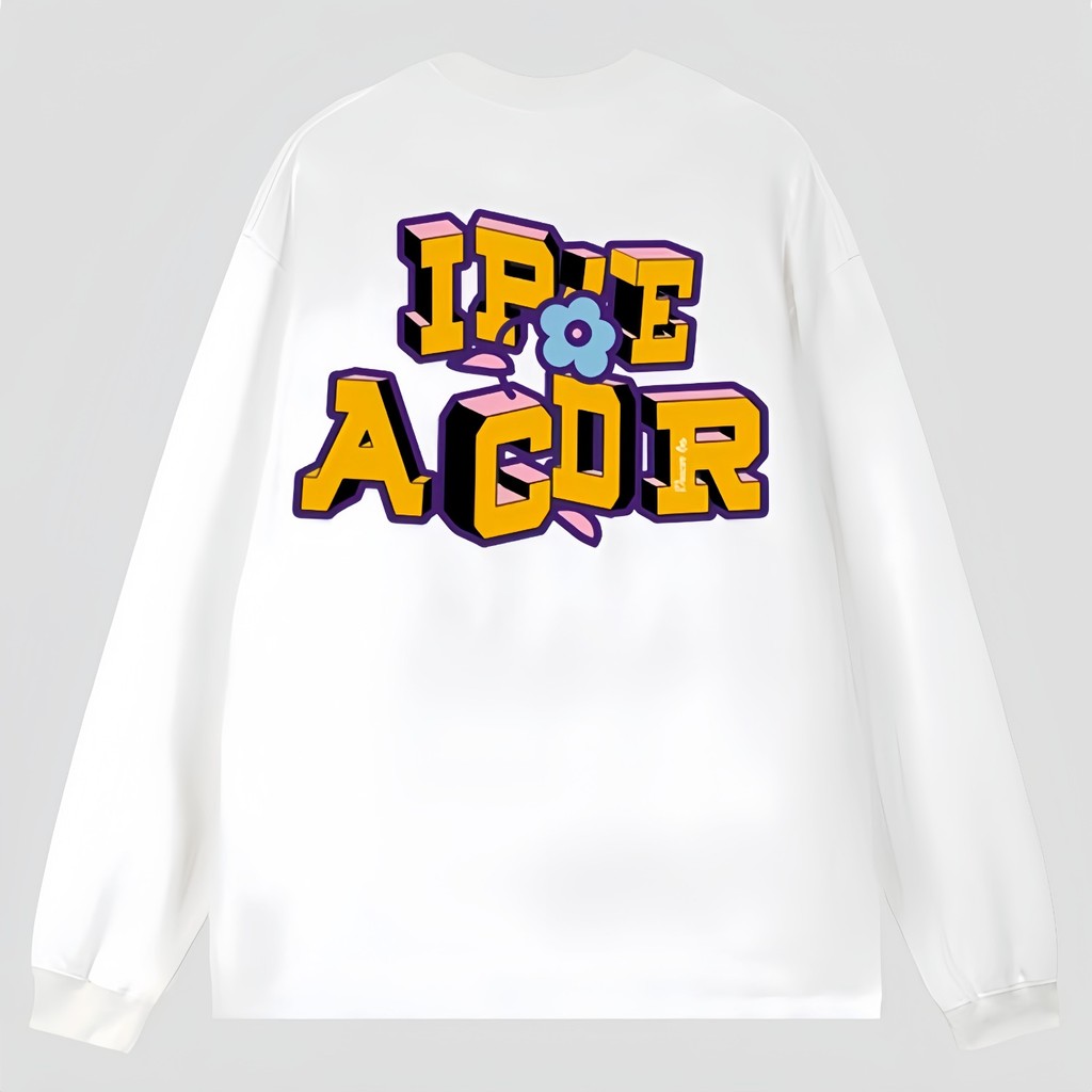 2025 NEW 2025 Harajuku Trend Versatile Fashion Salona 210g Cuffed Long Sleeve New Style Elegant Japa