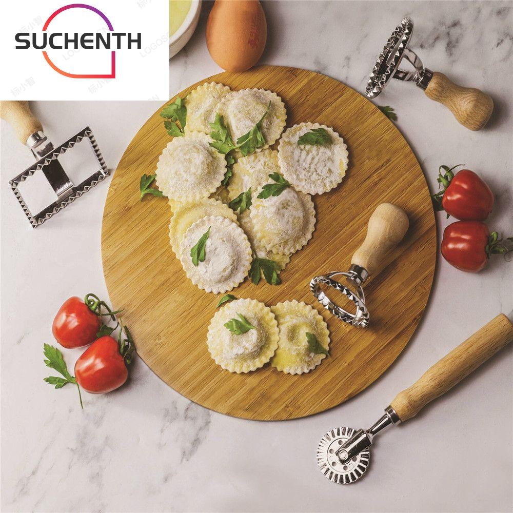 SUCHENCHEN Ravioli Cutter Tool Dumpling เครื่องตัดเค้กขนมที่ทนทาน