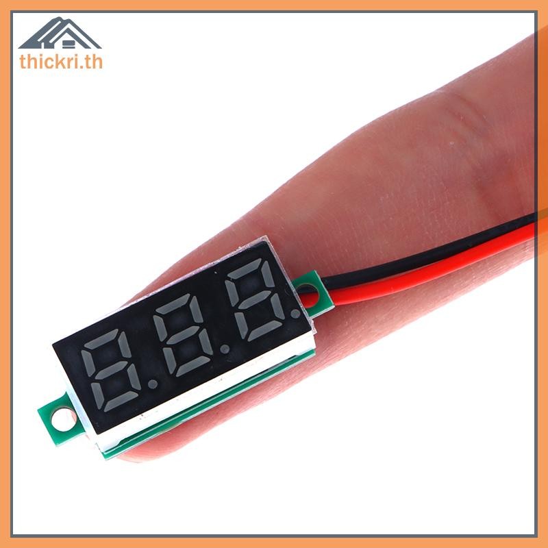 TT DC5-30V เครื่องวัดแรงดันไฟฟ้า 0.28 นิ้ว LED Digital Voltmeter Auto Car Mobile Power Voltage Teste