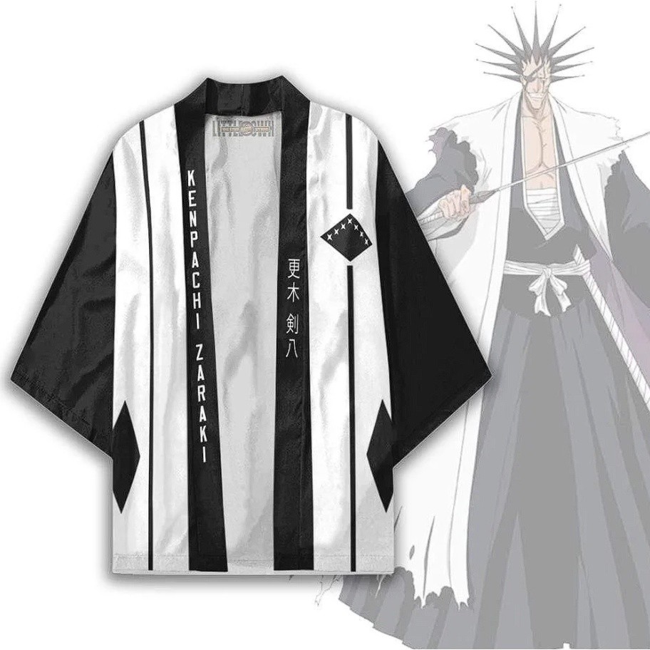 HAORI / OUTER / CARDIGAN / KIMONO ANIME BLEACH ICHIGO camten rukia haori