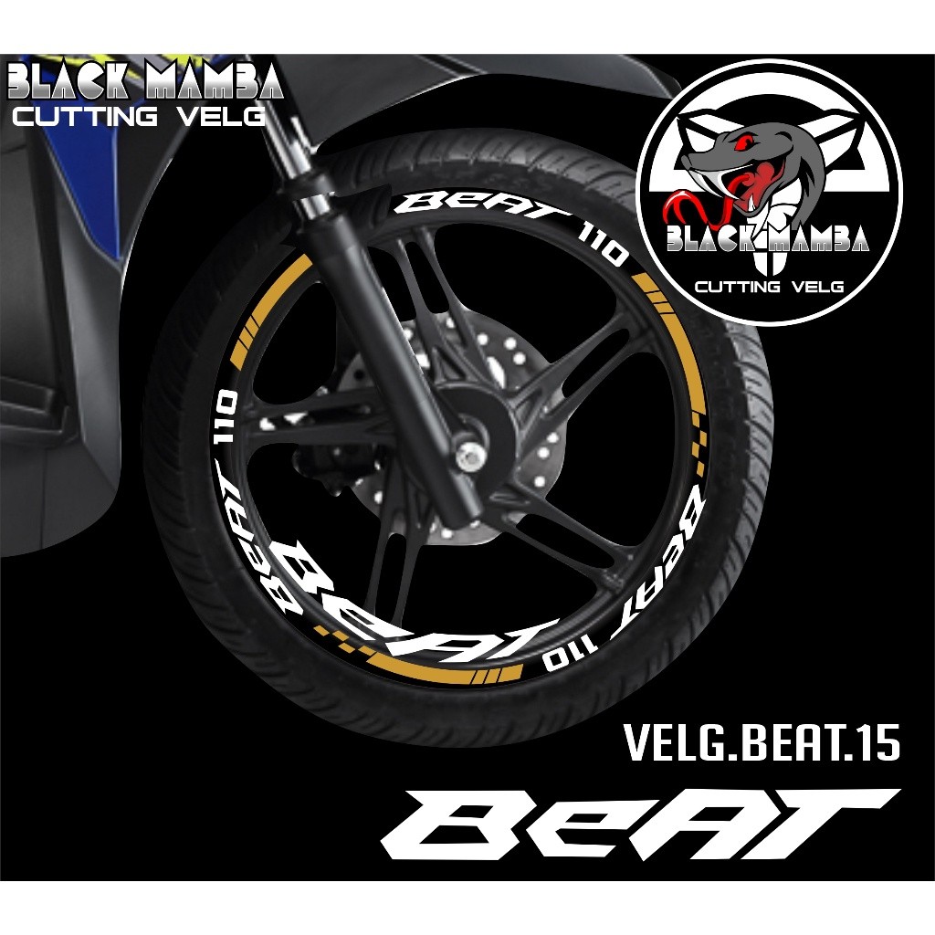 BEAT RIM CUTTING STICKER - HONDA BEAT 15 TIRE/VELG VARIATION LIST STICKER