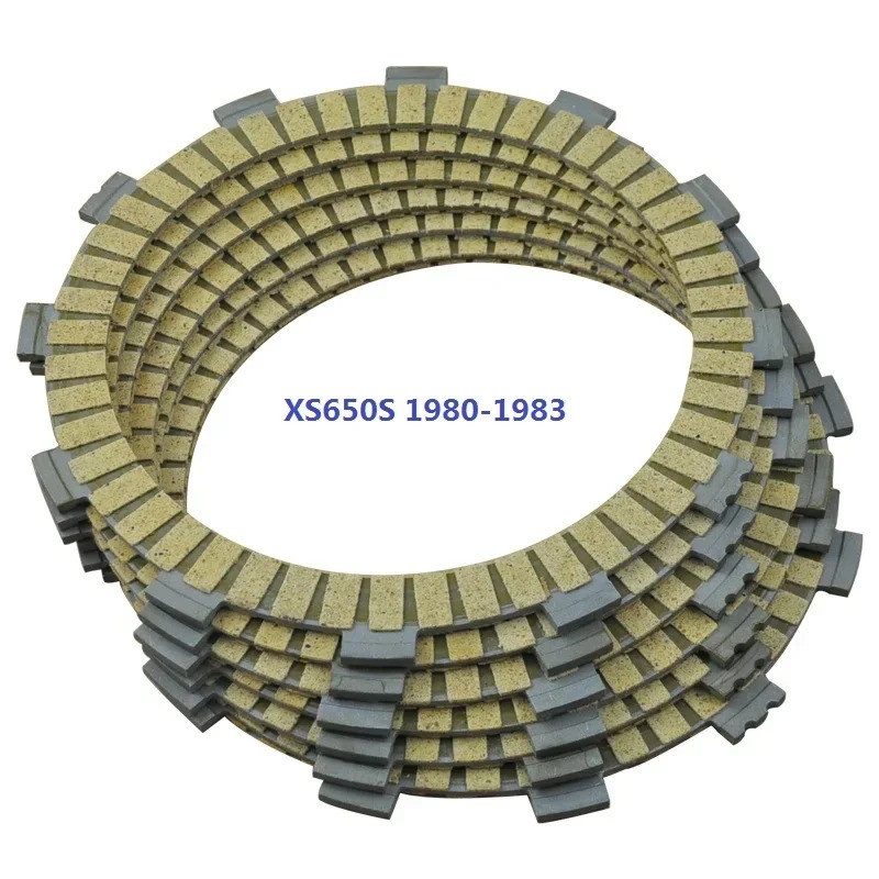 6PCS motocycle แผ่นคลัทช์แรงเสียดทานสําหรับ YAMAHA XS650 XS650S 1980-1983