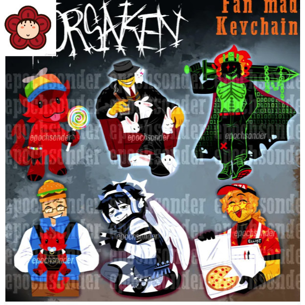 PREORDER พวงกุญแจ Forsaken | C00lkidd, Mafioso, 1x1x1, 007n7, สองเวลา, Elliot