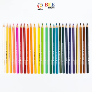 Beehive สีไม้ ดินสอสี แท่งยาว (ซื้อขั้นต่ำ 3 แท่ง) ด้ามจับสามเหลี่ยม ขายแยก แท่งเดียว สดเข้ม ระบายง่าย โดย ไฮเพาเวอร์ บี