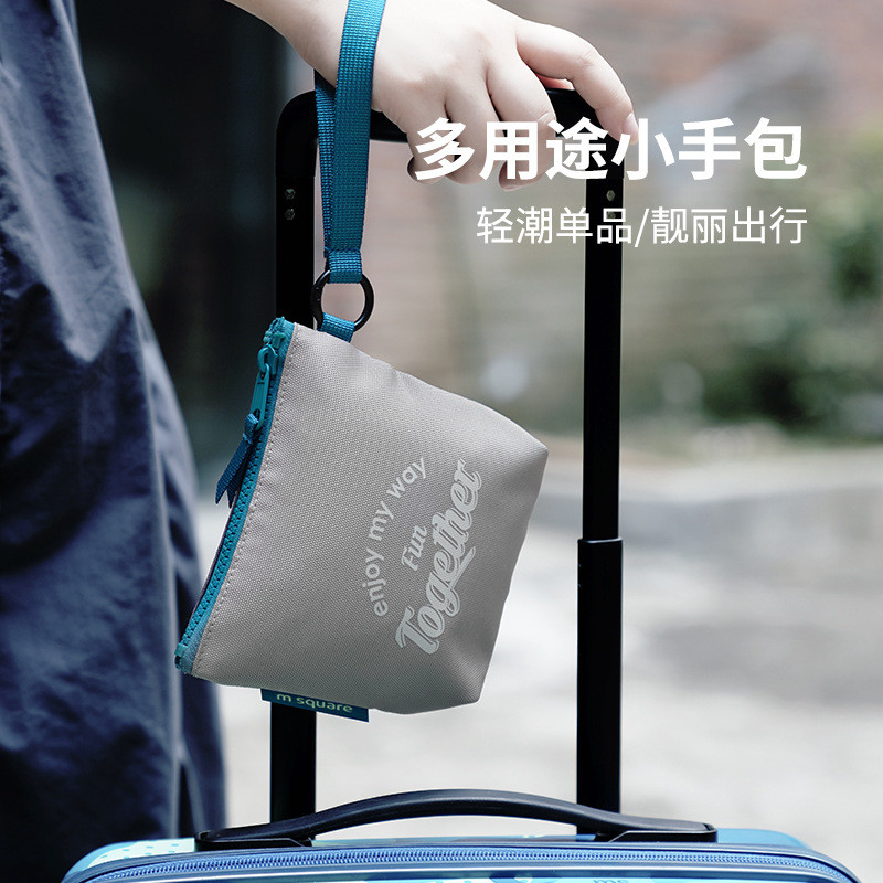 New Product#msquare Clutch Bag Casual Coin Purse Portable Small Square Bag Earphone Makeup Organizer