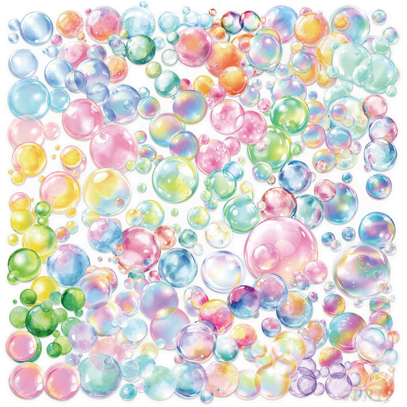 ❉ สติ๊กเกอร์ PET สีน้ํา Bubbles Series 02 ❉ 50 ชิ้น/เซ็ตกันน้ําแฟชั่น DIY Doodle Decals สติ๊กเกอร์