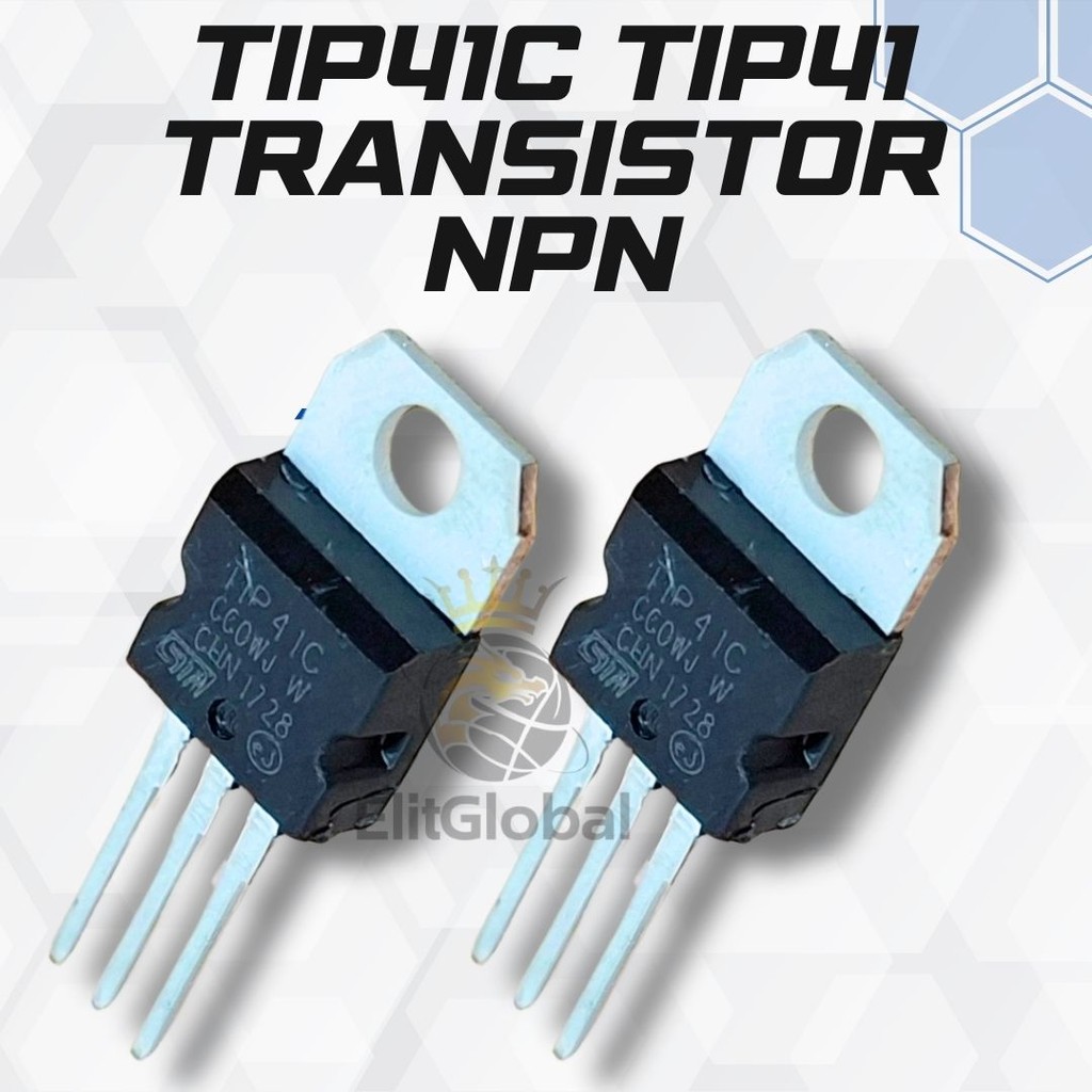 TIP41C TIP41 ทรานซิสเตอร์ NPN – พลังงานสูงถึง-220 เดิม