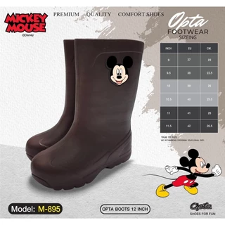 รองเท้าบู๊ทกันน้ำ GTR M-895 **สูง 12 นิ้ว OPTA บู๊ทยาว Mickey Mouse นุ่มน้ำหนักเบา ใส่สบาย ลิขสิทธิ์แท้