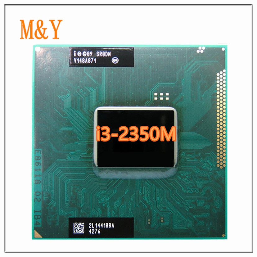 โปรเซสเซอร์ Core i3-2350M ดั้งเดิม (แคช 3M, 2.3Ghz, i3 2350M , SR0DN ) PGA988 TDP 35W, แล็ปท็อป CPU 