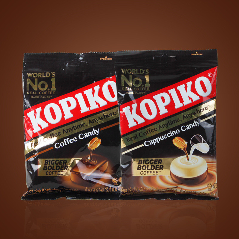 อินโดนีเซีย kopiko kopiko kopiko Cappuccino รสกาแฟถุงขนม 40g รสดั้งเดิม Instant Hard Candy Candy Sna