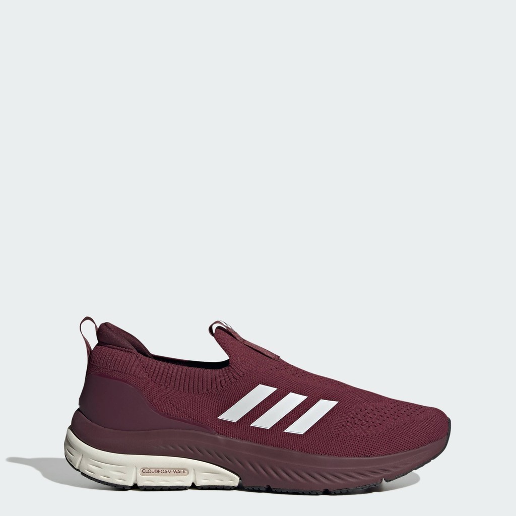 adidas ไลฟ์สไตล์ รองเท้า Cloudfoam Walk Lounger ผู้ชาย สีแดงเบอร์กันดี ID4056