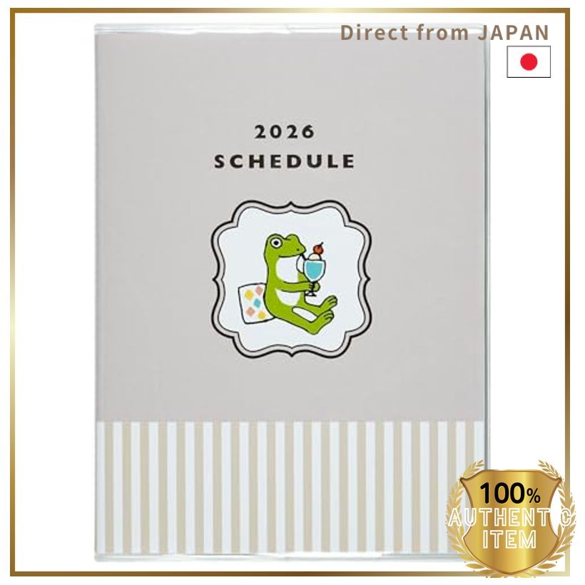 Greeting Life สมุดบันทึกกบ 2026 ปี A6 รายสัปดาห์ ปกนุ่ม CD-1383-MK เริ่มต้นมกราคม 2026