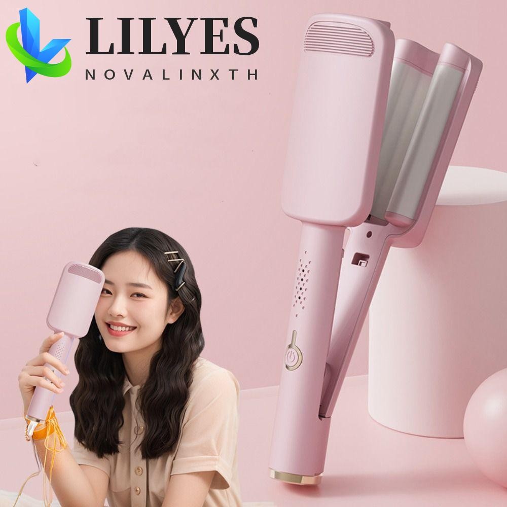 LILYES Deep Wave Hair Curler, 32 มม.หมุนไฟฟ้าผม Curling Iron, Hairdressing Splint 4 อุณหภูมิปรับ Ant