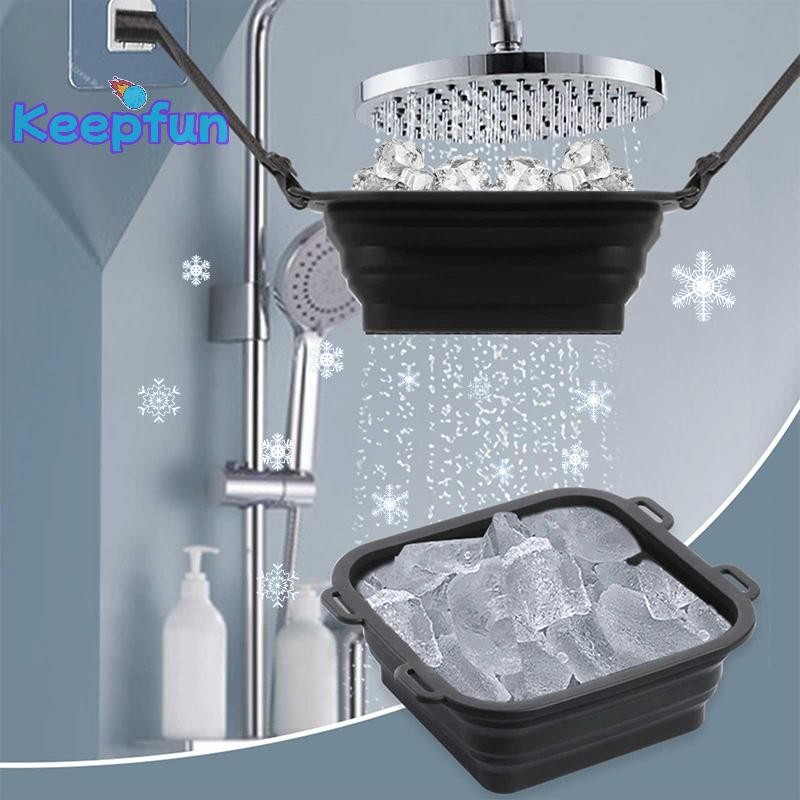 [Keepfun] Arctic Ice Shower Ice Bath Water Chiller, Rapid Cooling Portable Ice Bath, Silicone Ice Ba
