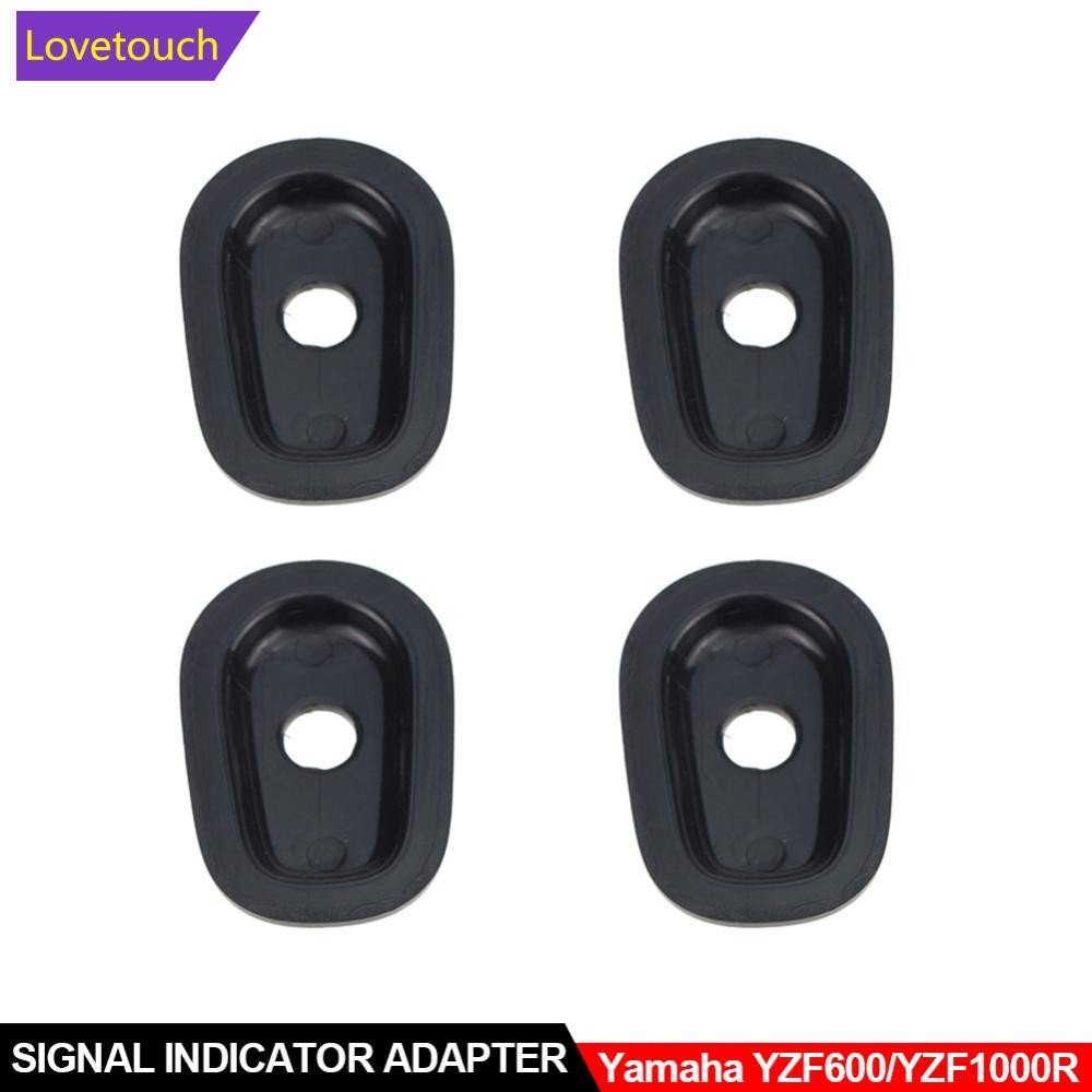 LOVETOUCH 4 ชิ้นรถจักรยานยนต์รถจักรยานยนต์ไฟเลี้ยวตัวบ่งชี้อะแดปเตอร์ Spacers สําหรับ YAMAHA YZF 600