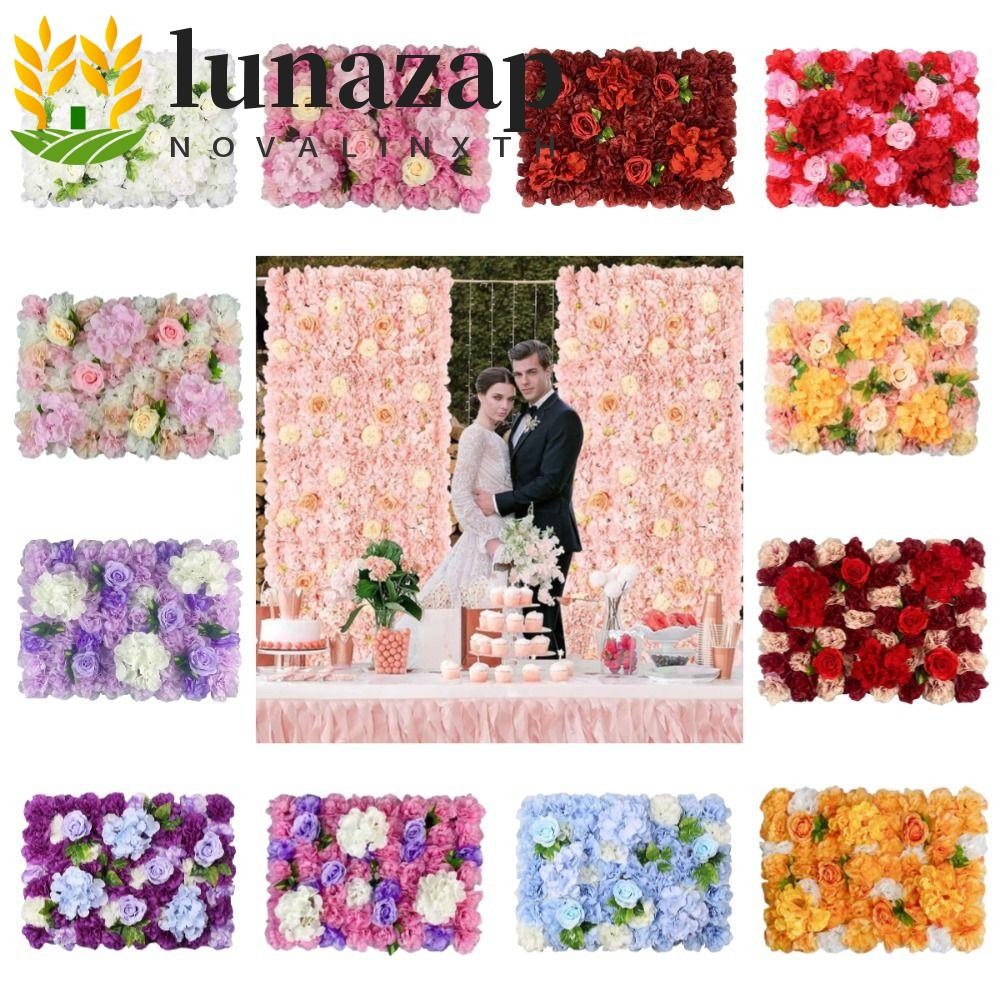LUNAZAP ดอกไม้ประดิษฐ์แผงผนัง Handmade ขนาด 60x40 ซม., สวยงามสมจริงสำหรับงานแต่งงานและตกแต่งบ้าน