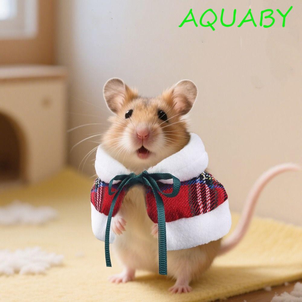 AQUABY Parrot Christmas Cape,สบายWindproof Hamster Cloak,Cosplay Accessories Adjustable Warm Festiva