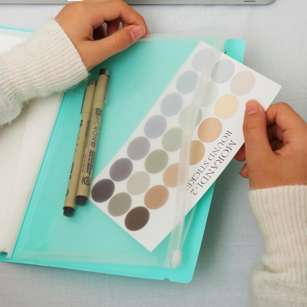 Iplaybox Japanese Jacket Notebook Free Notes Macaron Color A5/B5 Folder Storage Organizer