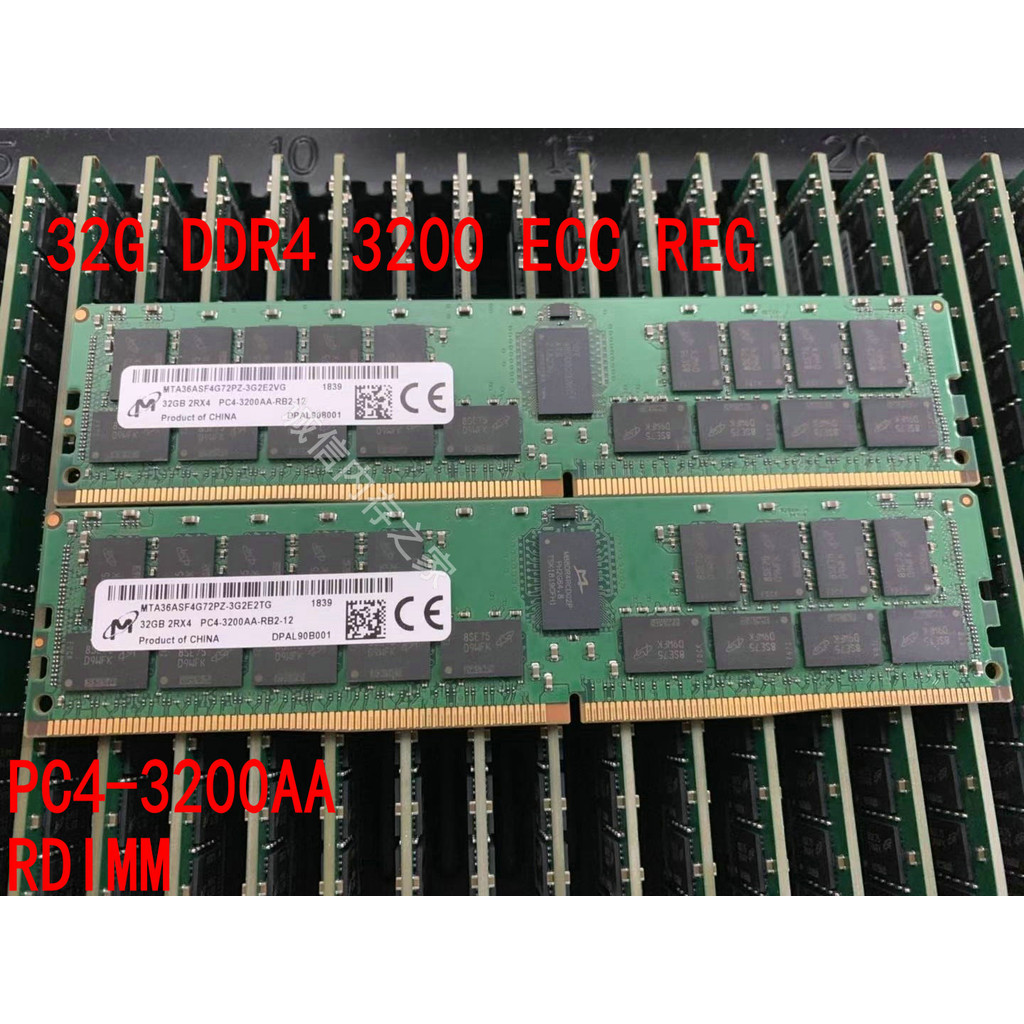 MT Magnesium 32G 2R x 4 PC4-3200AA DDR4 3200 ECC REG 32GB หน่วยความจําเซิร์ฟเวอร์