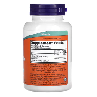[พร้อมจัดส่ง] Calcium Hydroxyapatite 120 Capsules NOW FOODS