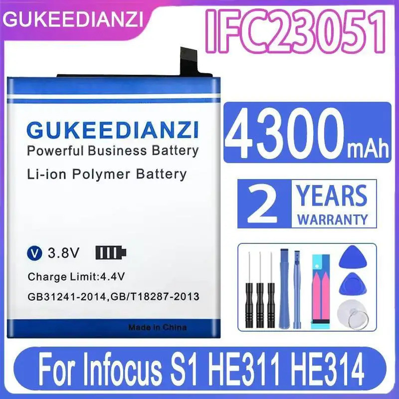 สําหรับ Infocus S1 HE311 HE314 เป็นมิตรกับสิ่งแวดล้อม IFC23051 4300Mah แบตเตอรี่โทรศัพท์มือถือน้ําหน