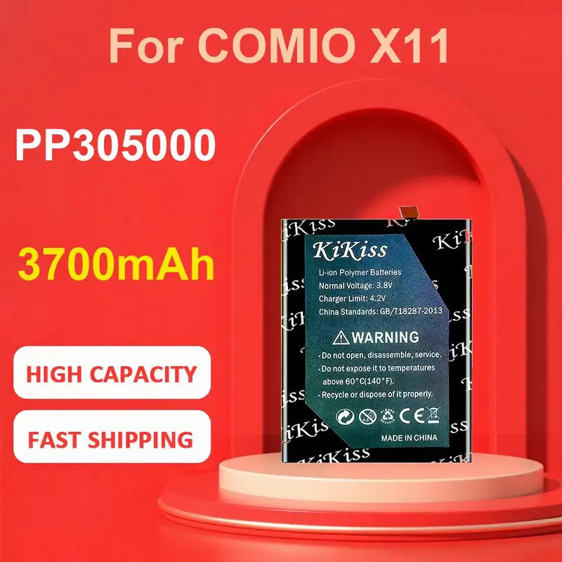 แบตเตอรี่ KiKiss สําหรับ COMIO X11,PP305000,3700mAh