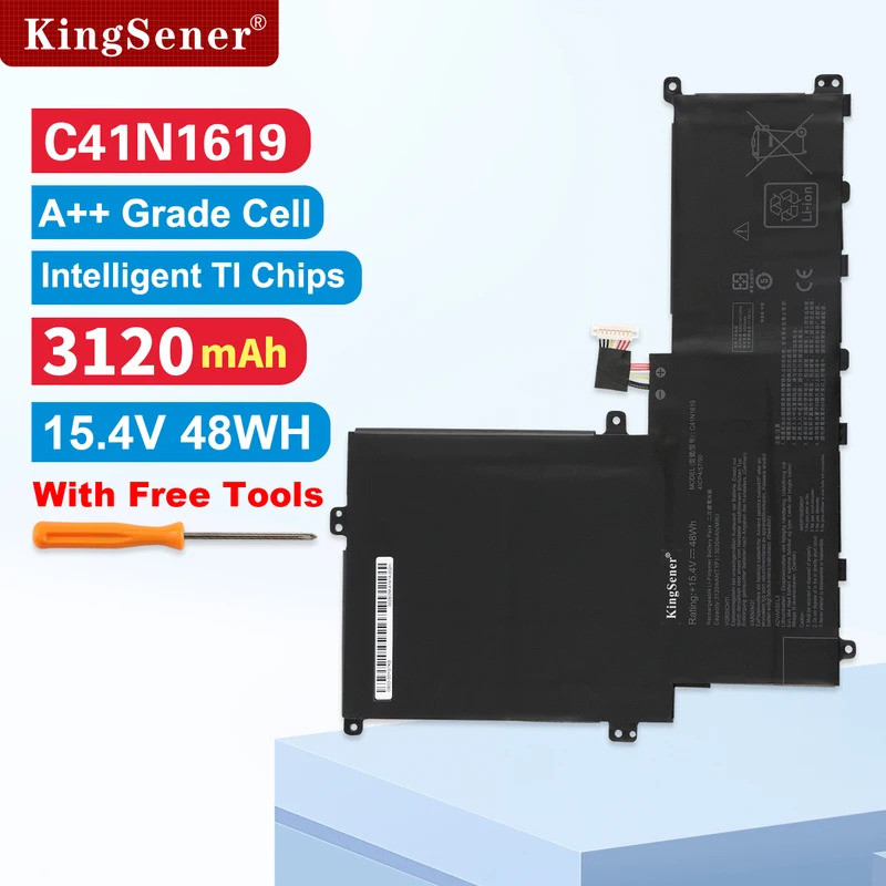 KingSener C41N1619 แบตเตอรี่แล็ปท็อปสําหรับ ASUS Pro B9440 B9440UA B9440UA-GV0056R B9440FA-GV0019R S