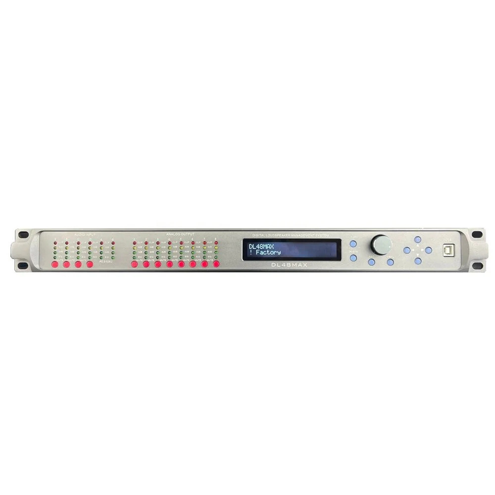 ประสิทธิภาพสูง DLSE Sound Active 96Khz อุปกรณ์เครื่องขยายเสียง 4-IN 8-OUT DL48MAX เครื่องขยายสัญญาณเ