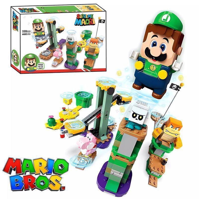เข้ากันได้กับ 71387 Luigi Adventure Starter Set Super Mario Building Blocks ประกอบของเล่นเด็ก