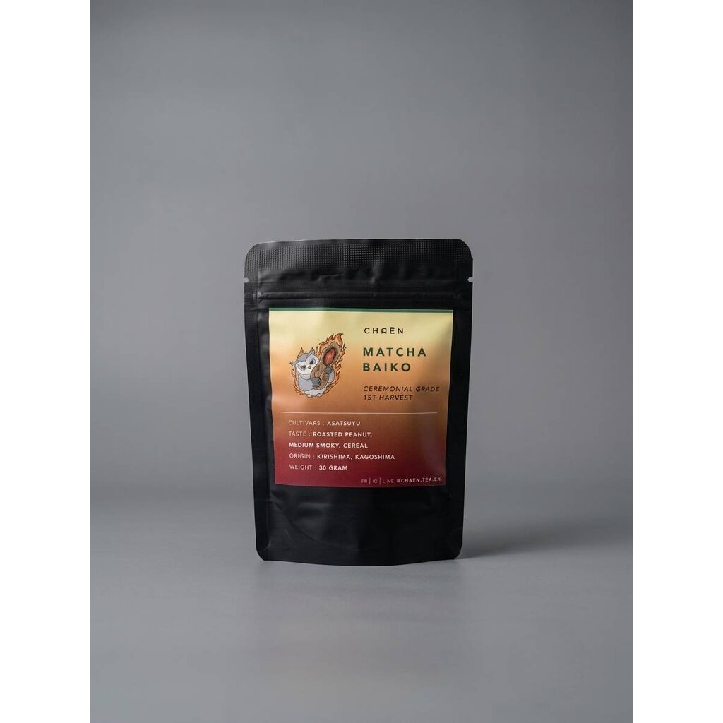 Baiko Matcha 30g : มัทฉะโทนถั่วลิสงคั่ว