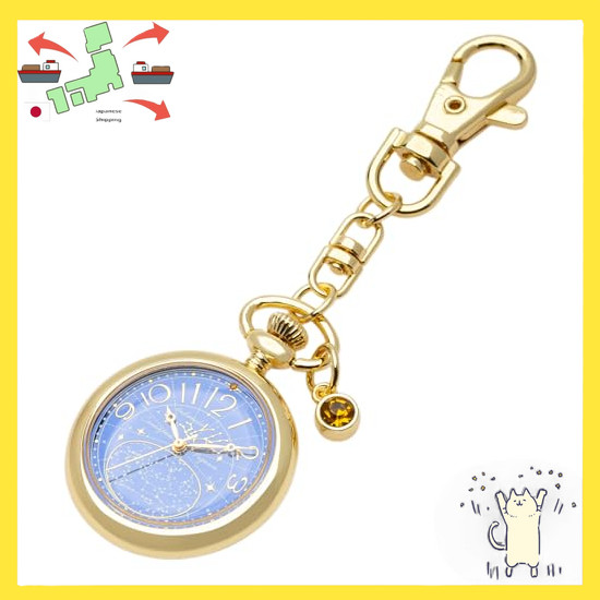 [Japanese Version] Fieldwork Ladies' Pocket Watch Keychain Watch, Analog, Zodiac Dial, Autumn Large 